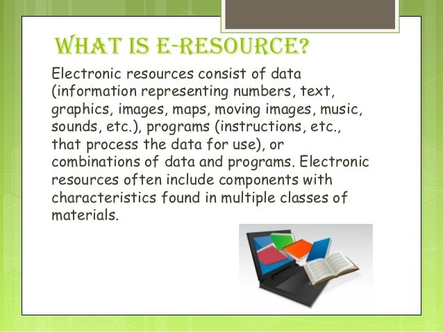 What is e resource