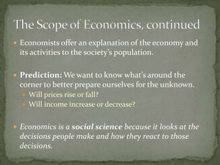 Basic Economic Concepts “20% of the world’s people who live in the wealthiest nations consume 86% of the world’s goods and services.  The 20% who live in the poorest nations consume only 1.3%”Section 2