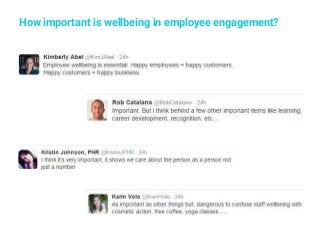How important is wellbeing in employee engagement?
 