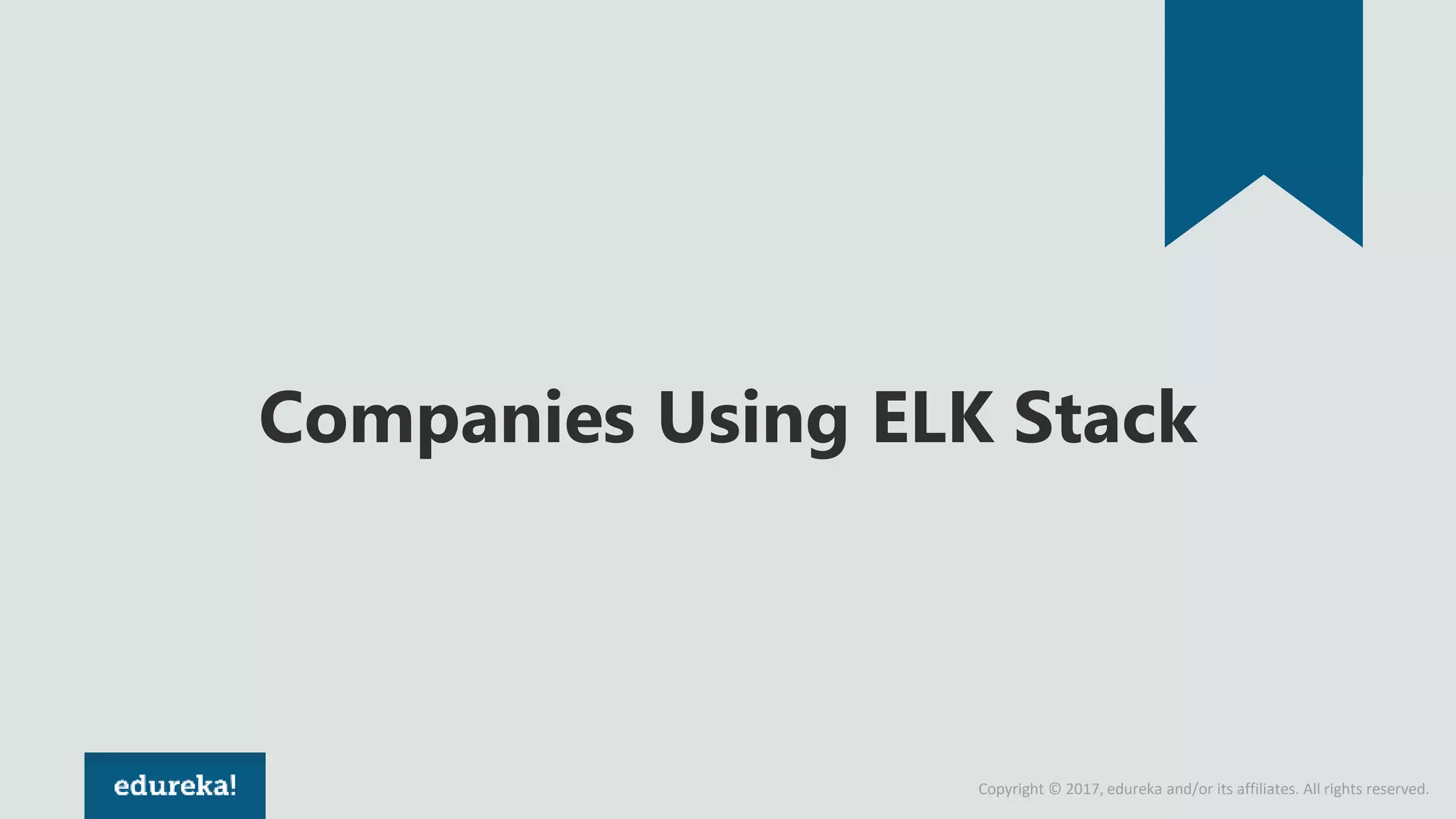 Copyright © 2017, edureka and/or its affiliates. All rights reserved.
Companies Using ELK Stack
 