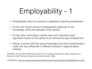 Eployability Overview What is employability? | PDF