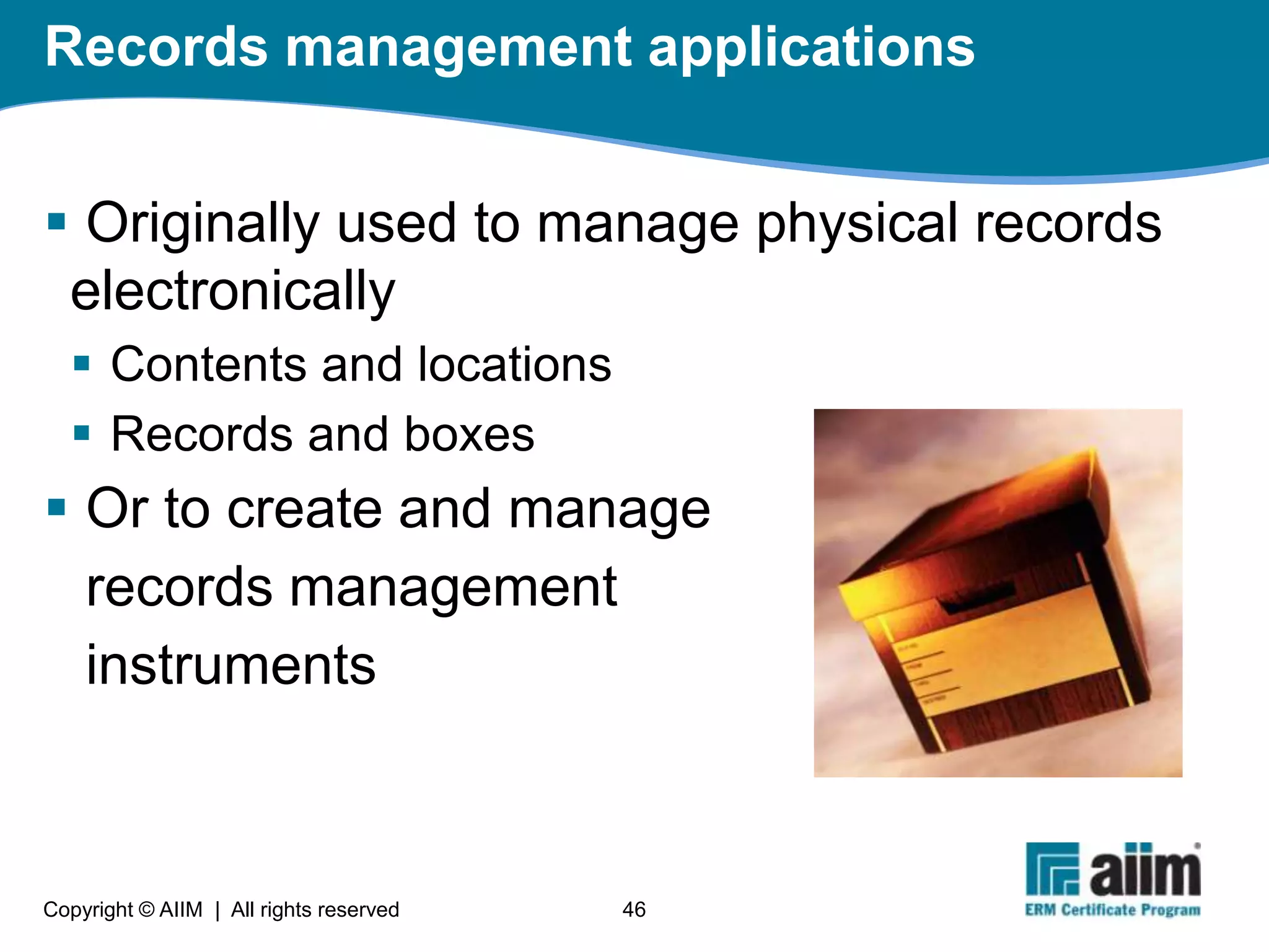 What is Electronic Records Management?