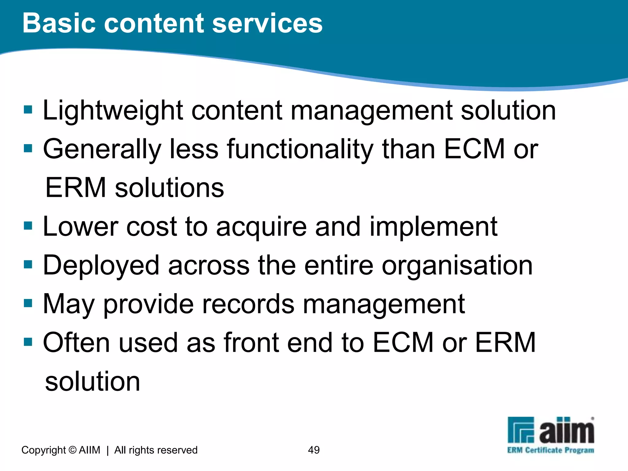What is Electronic Records Management?
