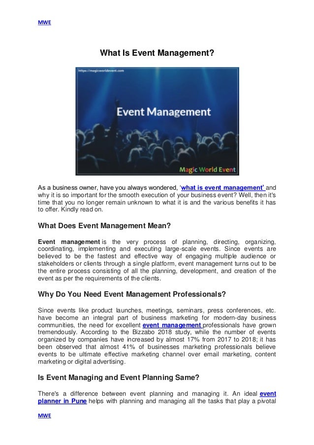 What Is Event Management