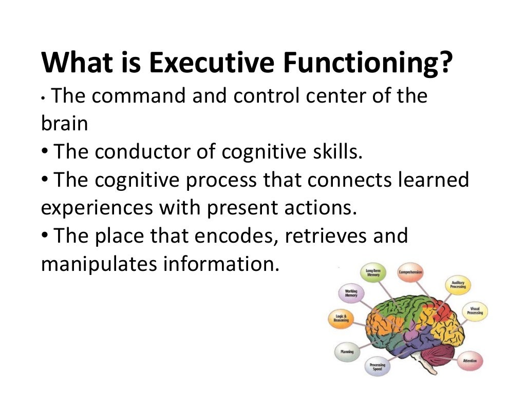 What is executive functioning