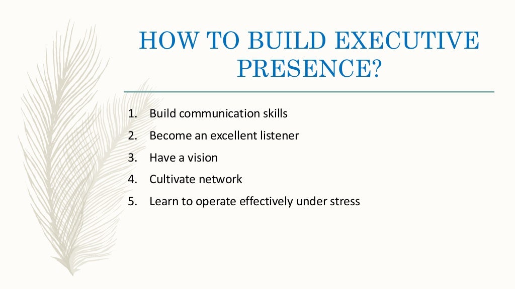 executive presence definition executive presence definition