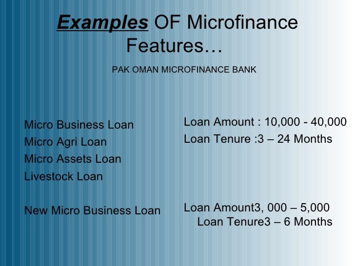 Microfinance