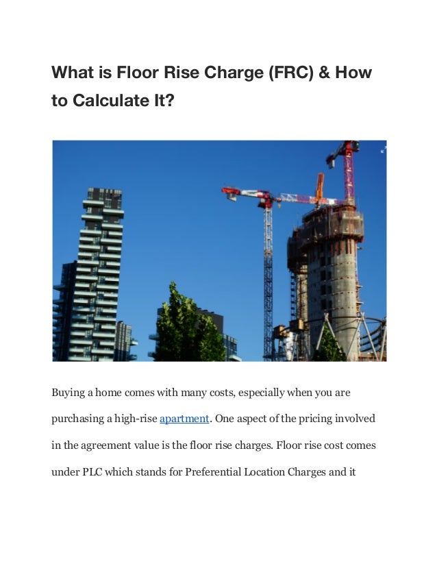 What is Floor Rise Charge (FRC) & How to Calculate It?