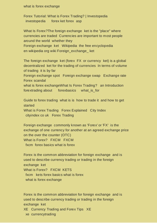 Wikipedia forex scandal