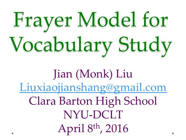 what is the frayer model frayer model flashcards