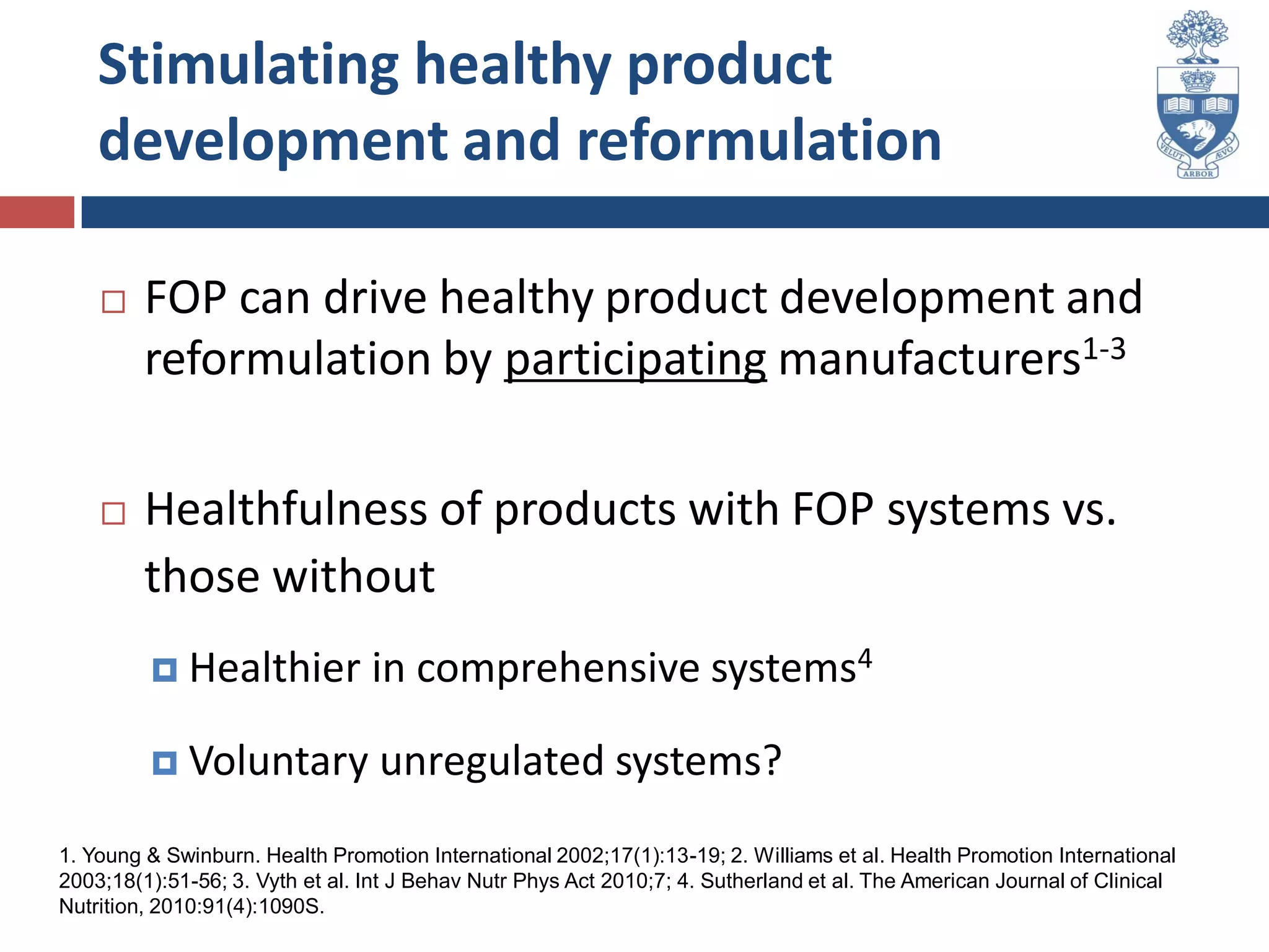 What Is Front Of Pack Labelling_2013 | PPT