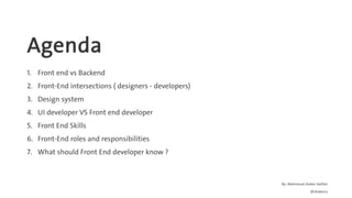 What is front-end development ?