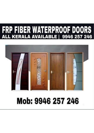 What is frp fiber bathroom doors | Unveiling the Beauty and Durability of FRP Fiber Bathroom Doors: The Best Door for Bathrooms in Kerala, Ernakulam