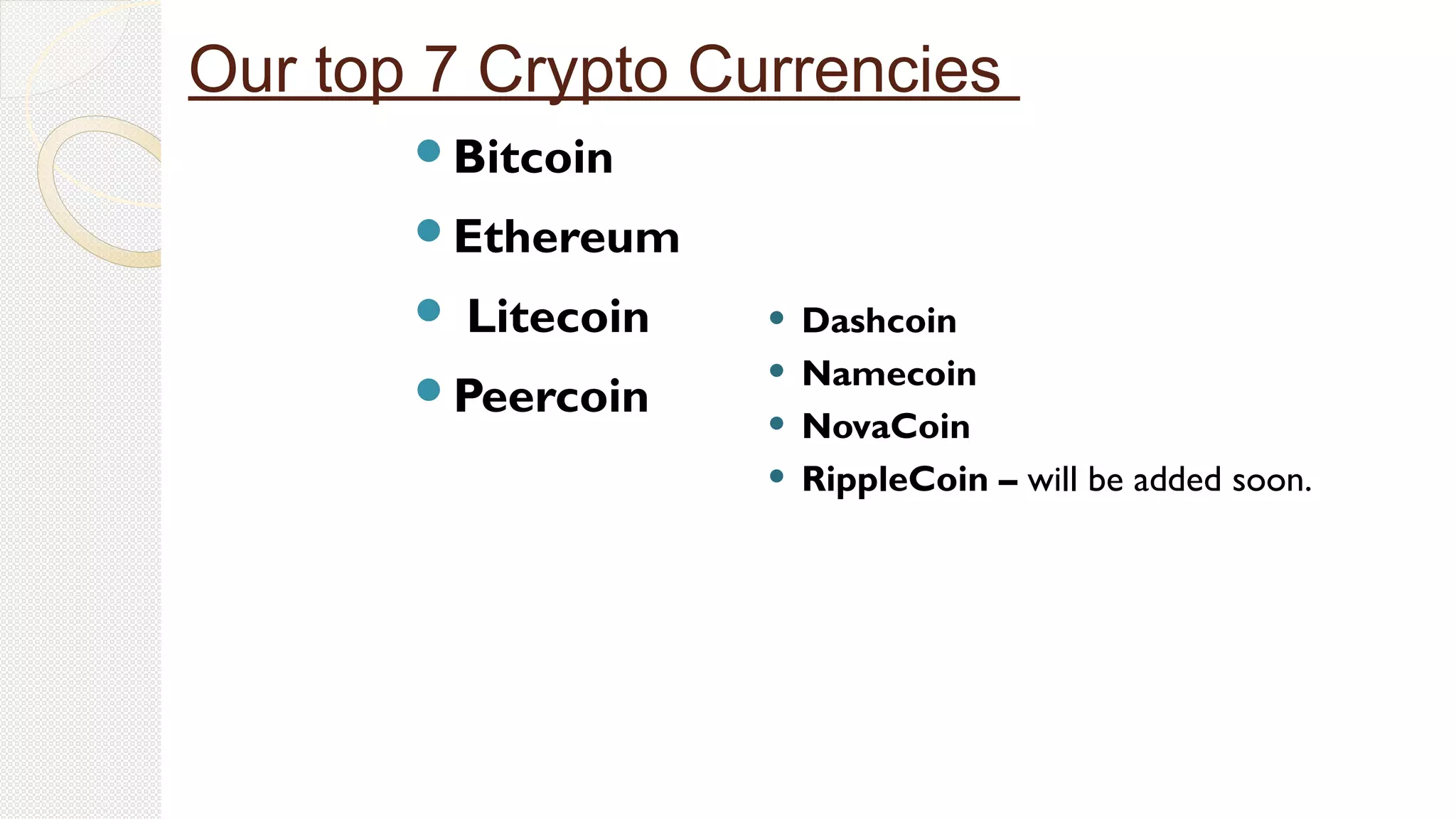 What is future of Cryptocurrency | Omega Prime Group | PPT