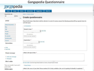 Gangapedia Questionnaire