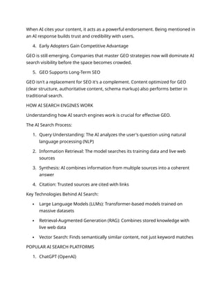 What is Generative Engine Optimization (GEO)? A Complete Guide | DOCX