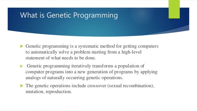 Python genetic algorithm for trading system