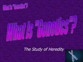 What is &quot;Genetics&quot;? The Study of Heredity 