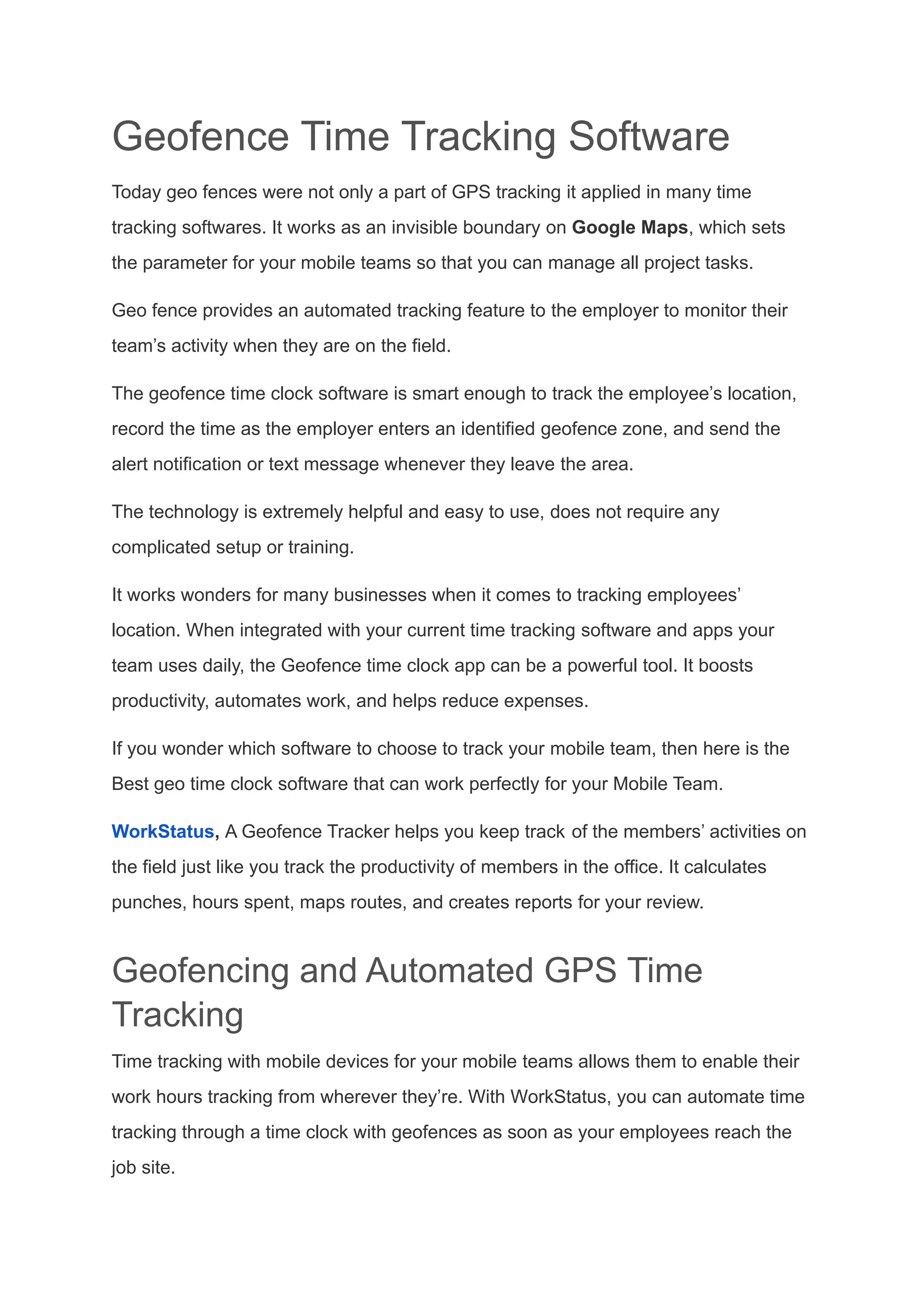What is geofencing? Will geofence software ever rule the world? | PDF