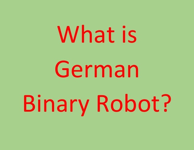 German binary options robot