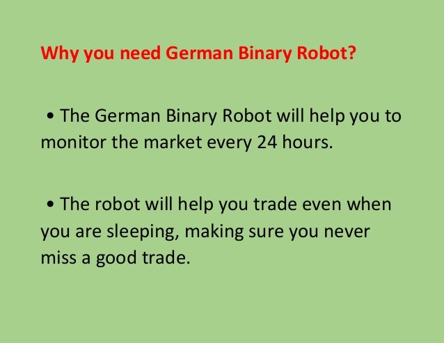 German binary options robot