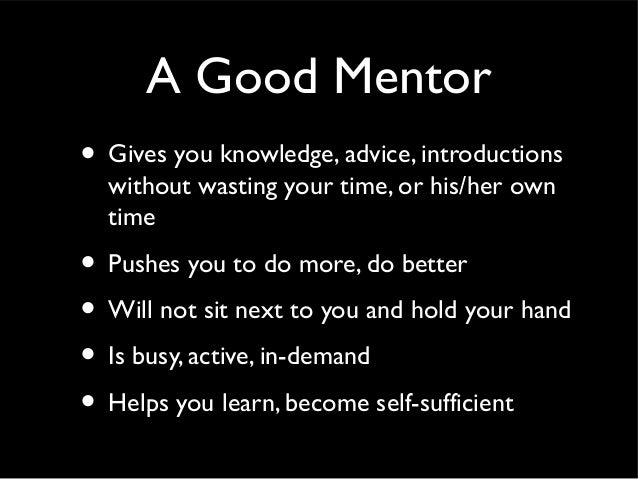 A Mentor Gives