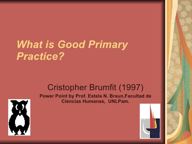 what is primary good