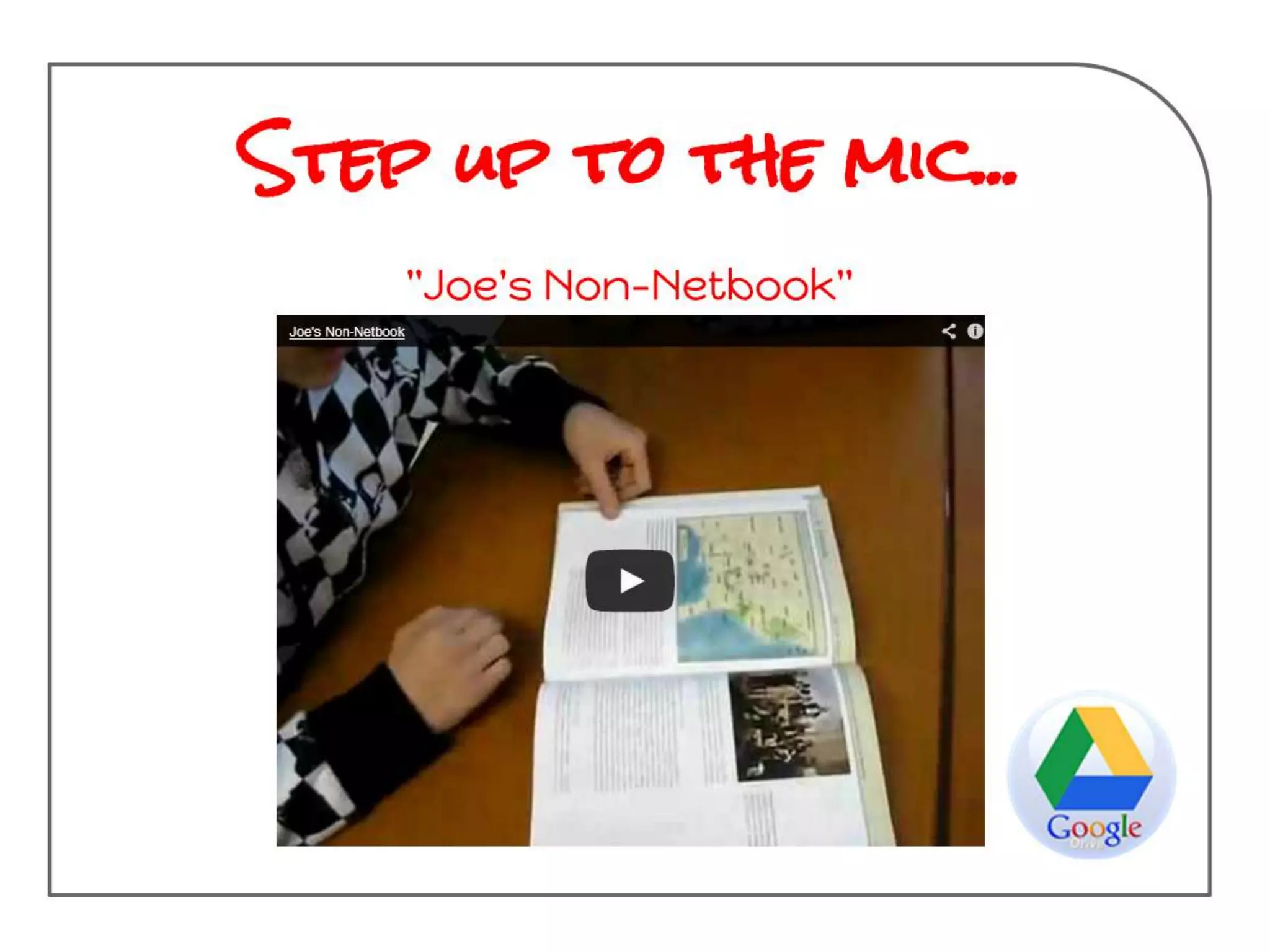 The Cloud or the Computer?
How do I get to my Drive?
What’s the difference between The
Cloud or The App?
 