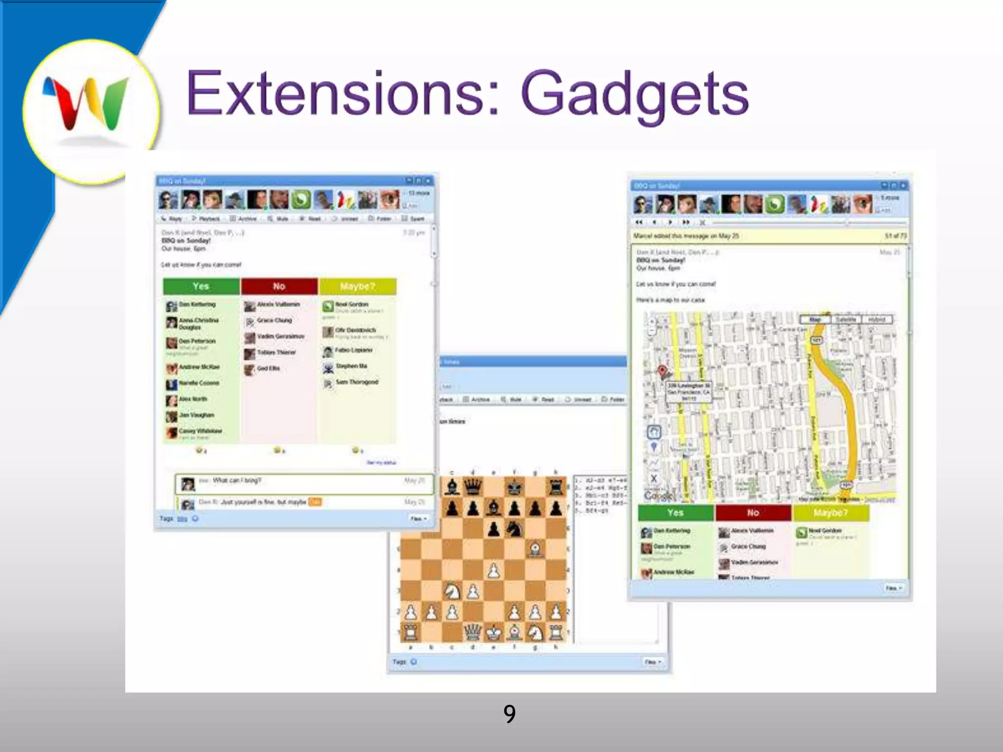 Extensions: Gadgets9