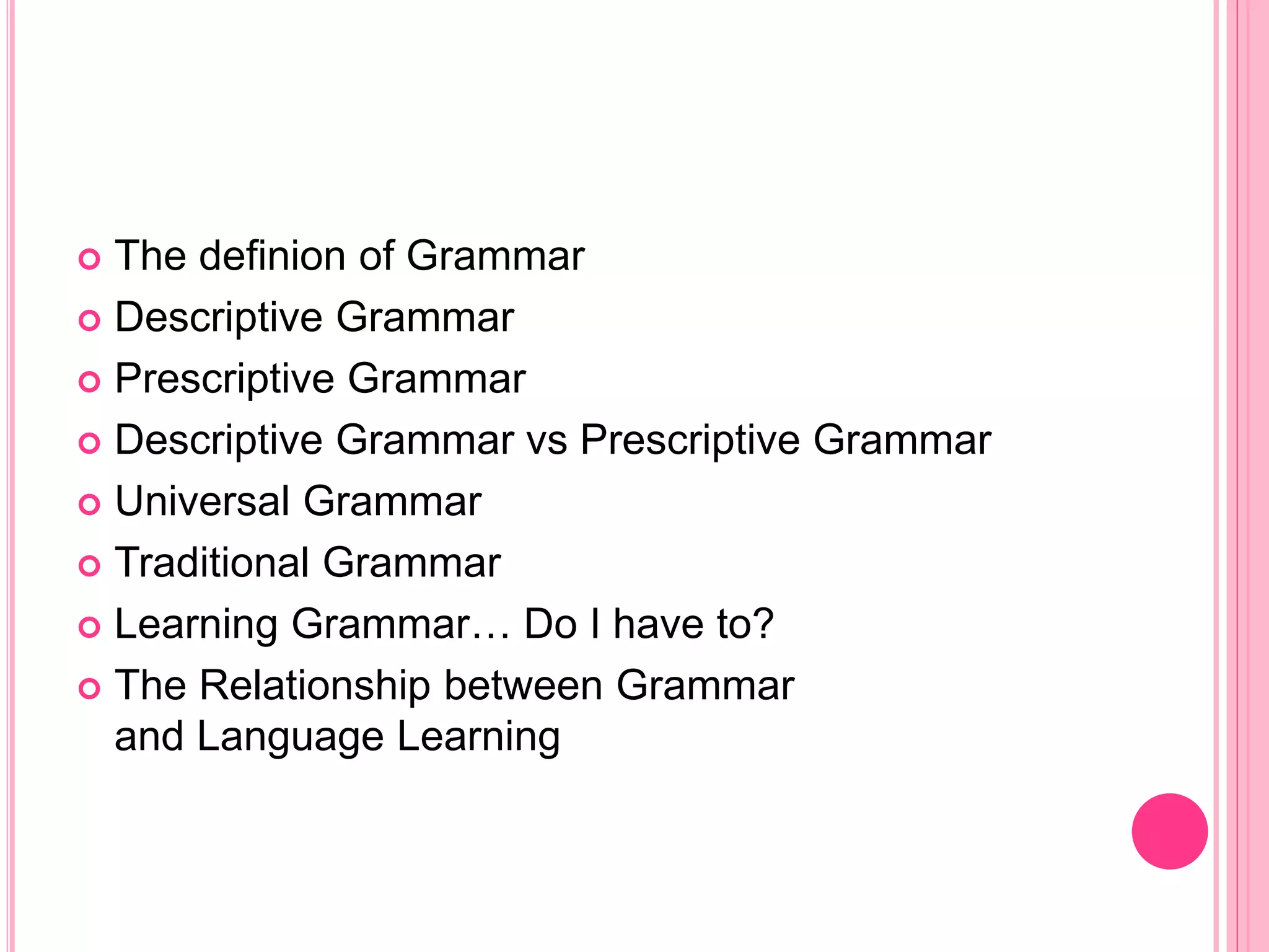 What is grammar | PPTX