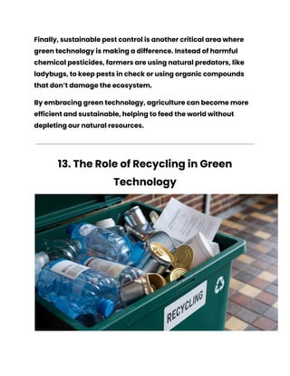 What is Green Technology and How Is It Paving the Way to a Sustainable ...