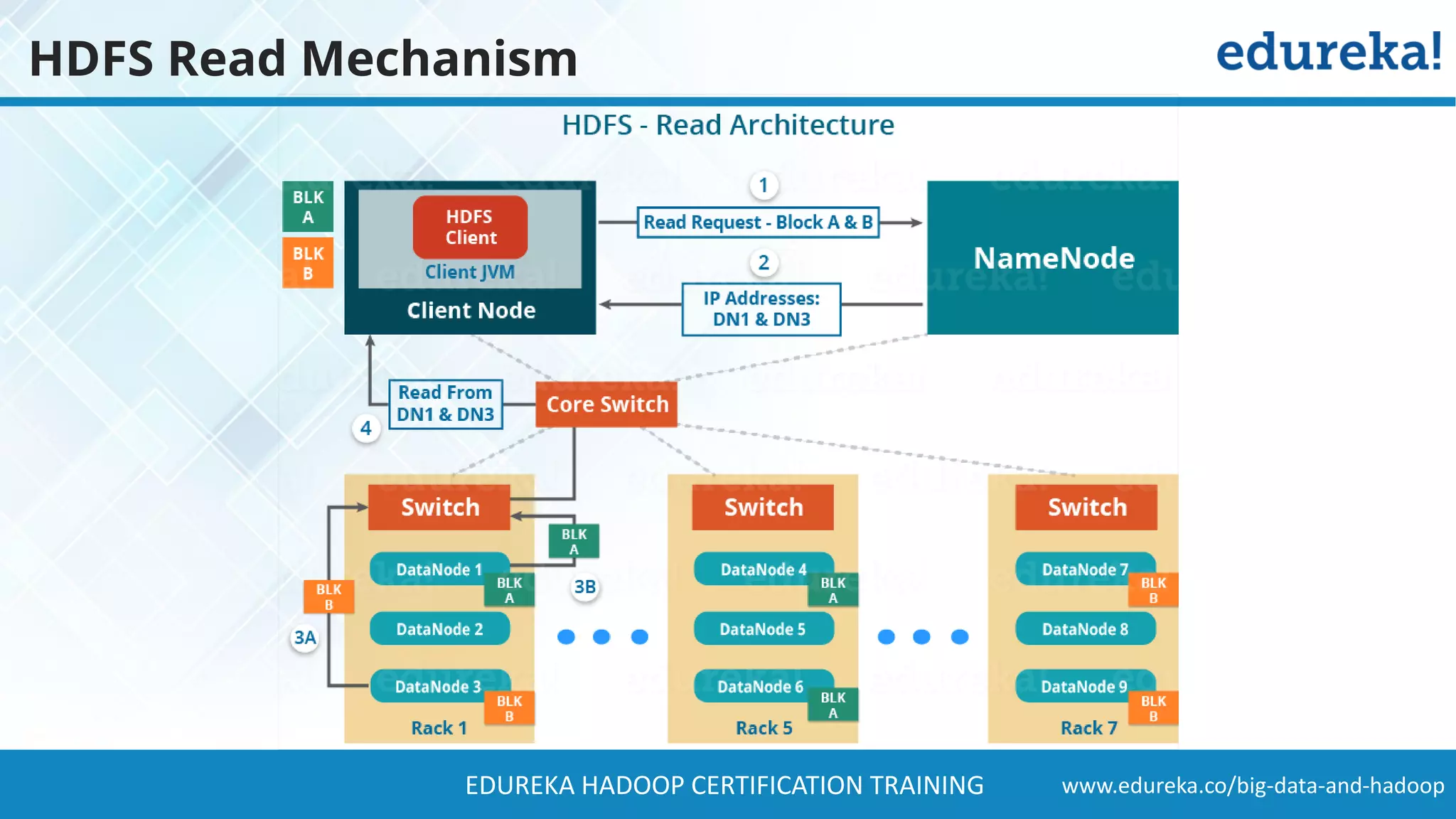 www.edureka.co/big-data-and-hadoopEDUREKA HADOOP CERTIFICATION TRAINING HDFS Read Mechanism 