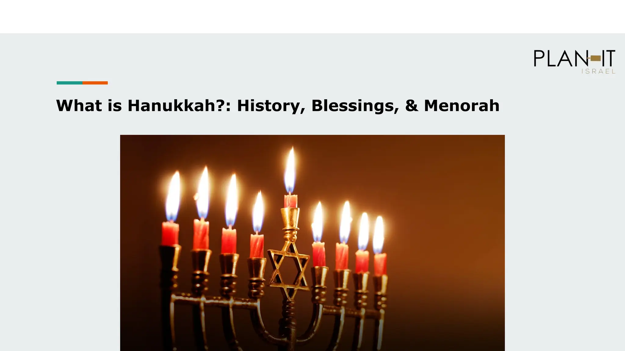 What is Hanukkah? History, Blessings, & Menorah PPT