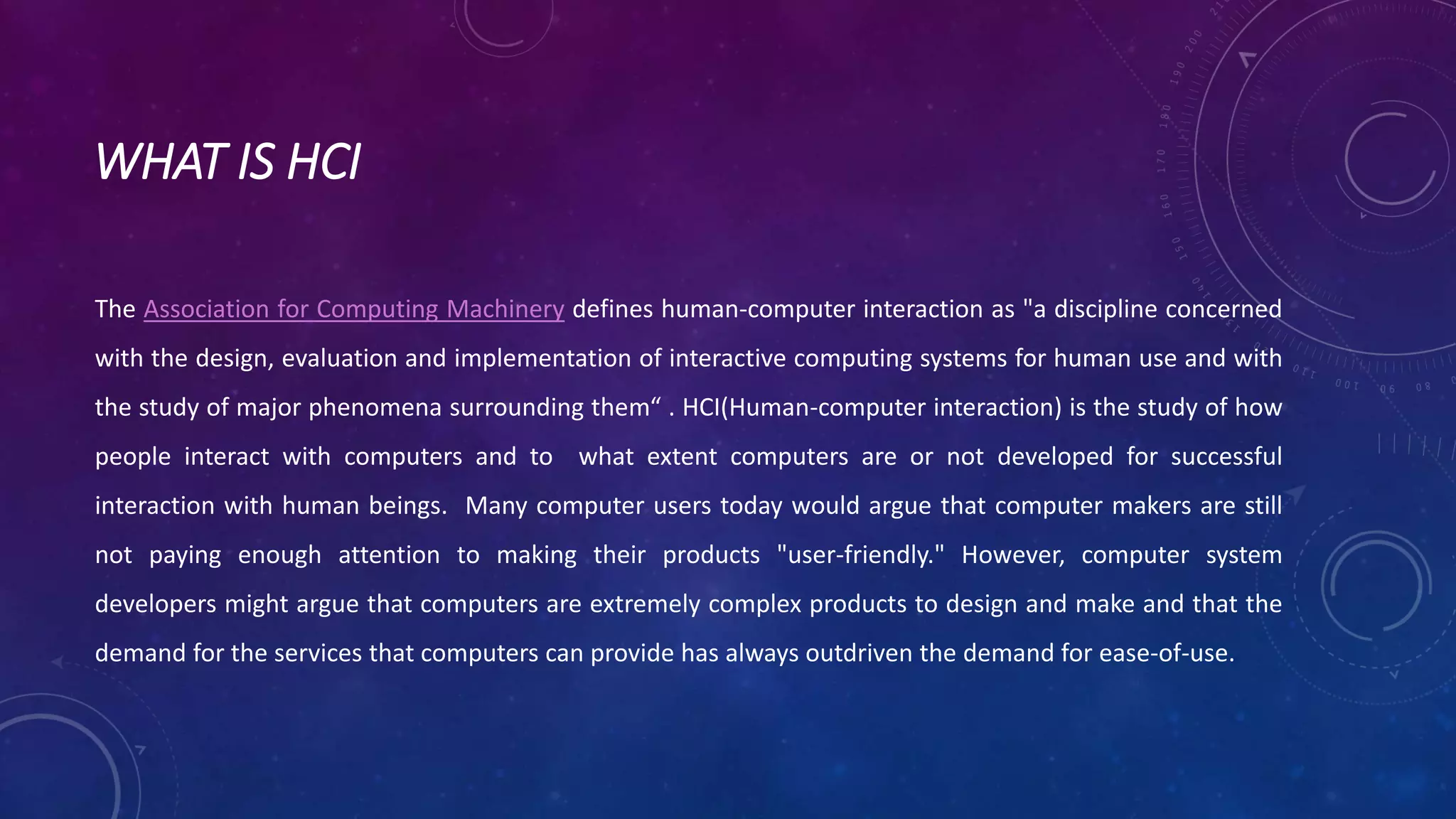 HUMAN COMPUTER INTERACTION | PPT