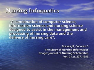 healthinformatics content for beginners ! | PPT