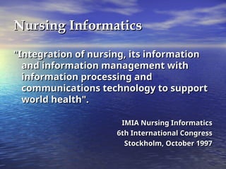 healthinformatics content for beginners ! | PPT