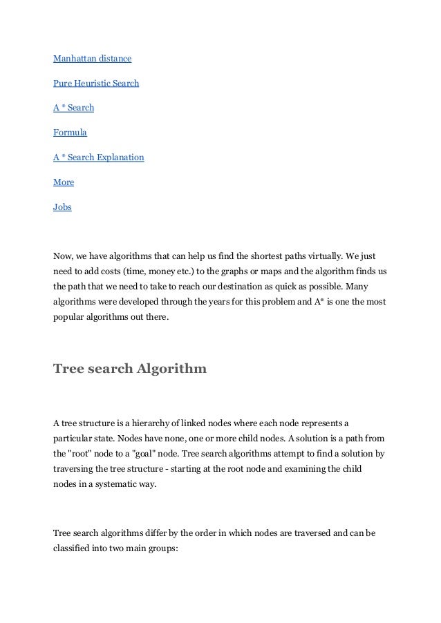What is A * Search? What is Heuristic Search? What is Tree search ...