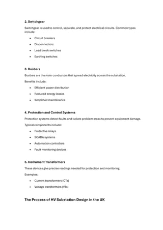 Comprehensive Guide to High Voltage Substation Design in the UK | PDF