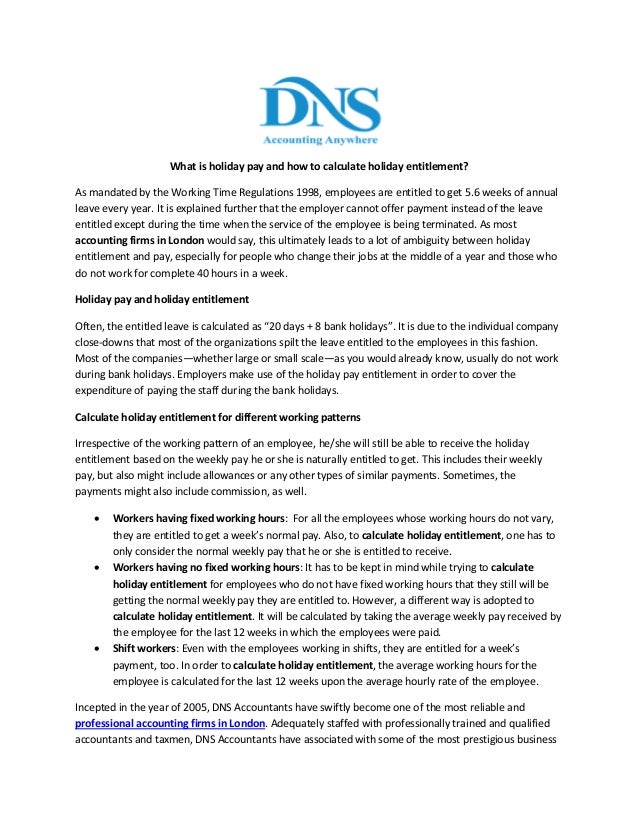 What is holiday pay and how to calculate holiday entitlement