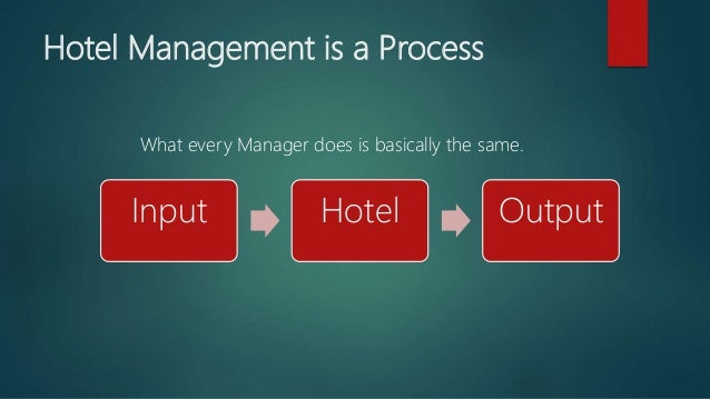 What Is A Hotel Management