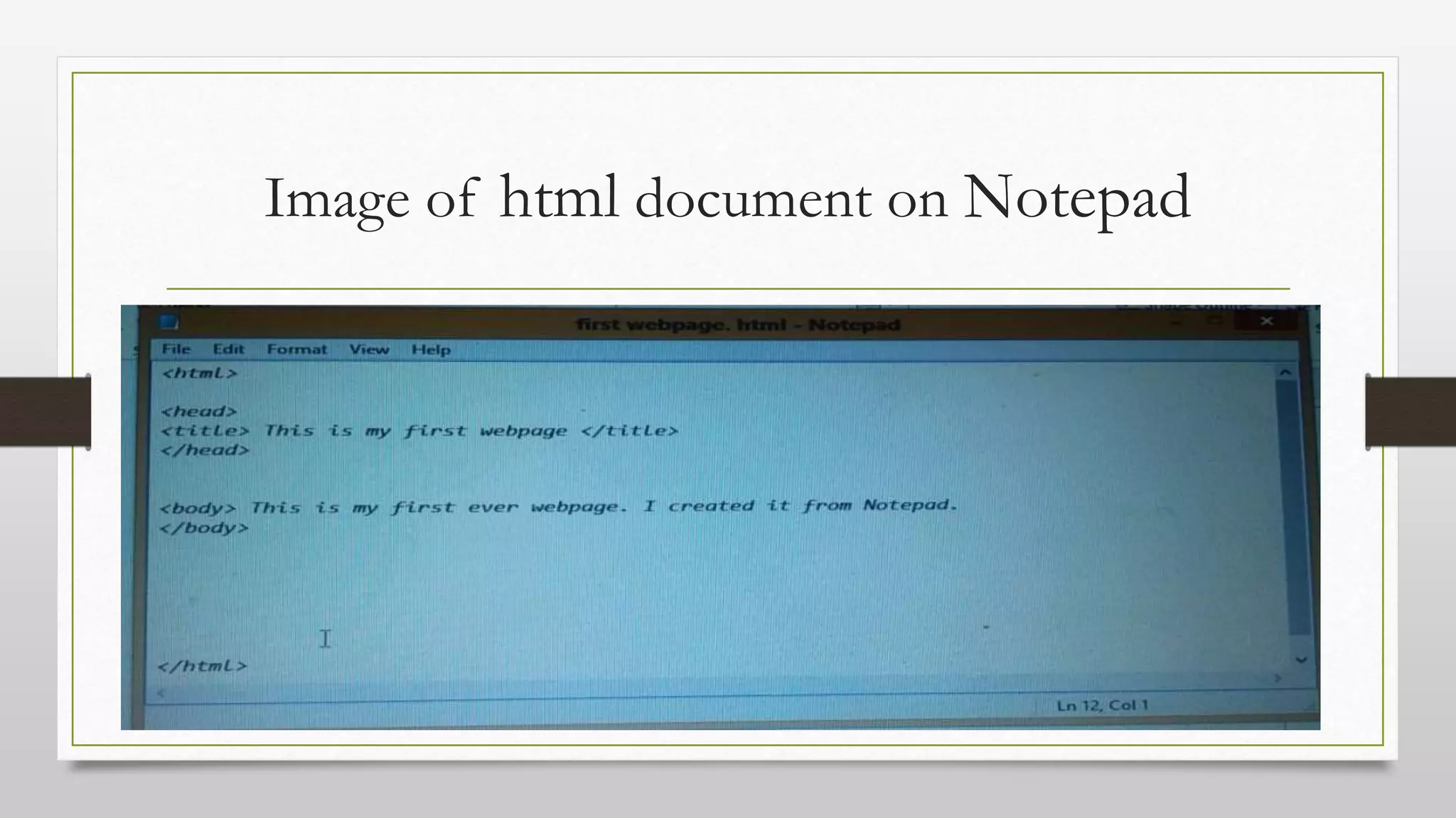 What is html | PPTX
