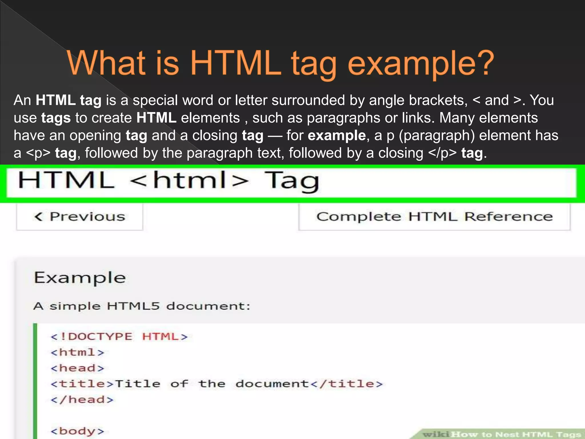 What is html and how it uses/ | PPT