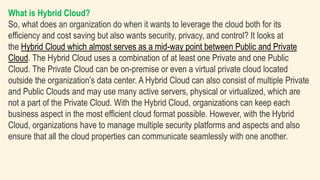 What is Hybrid cloud tutorial | PPTX