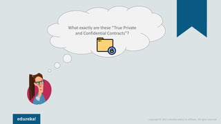 Copyright © 2017, edureka and/or its affiliates. All rights reserved.
What exactly are these “True Private
and Confidential Contracts”?
 