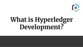 What is Hyperledger
Development?
 