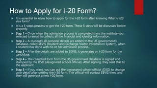 What is i20 visa form | PPT