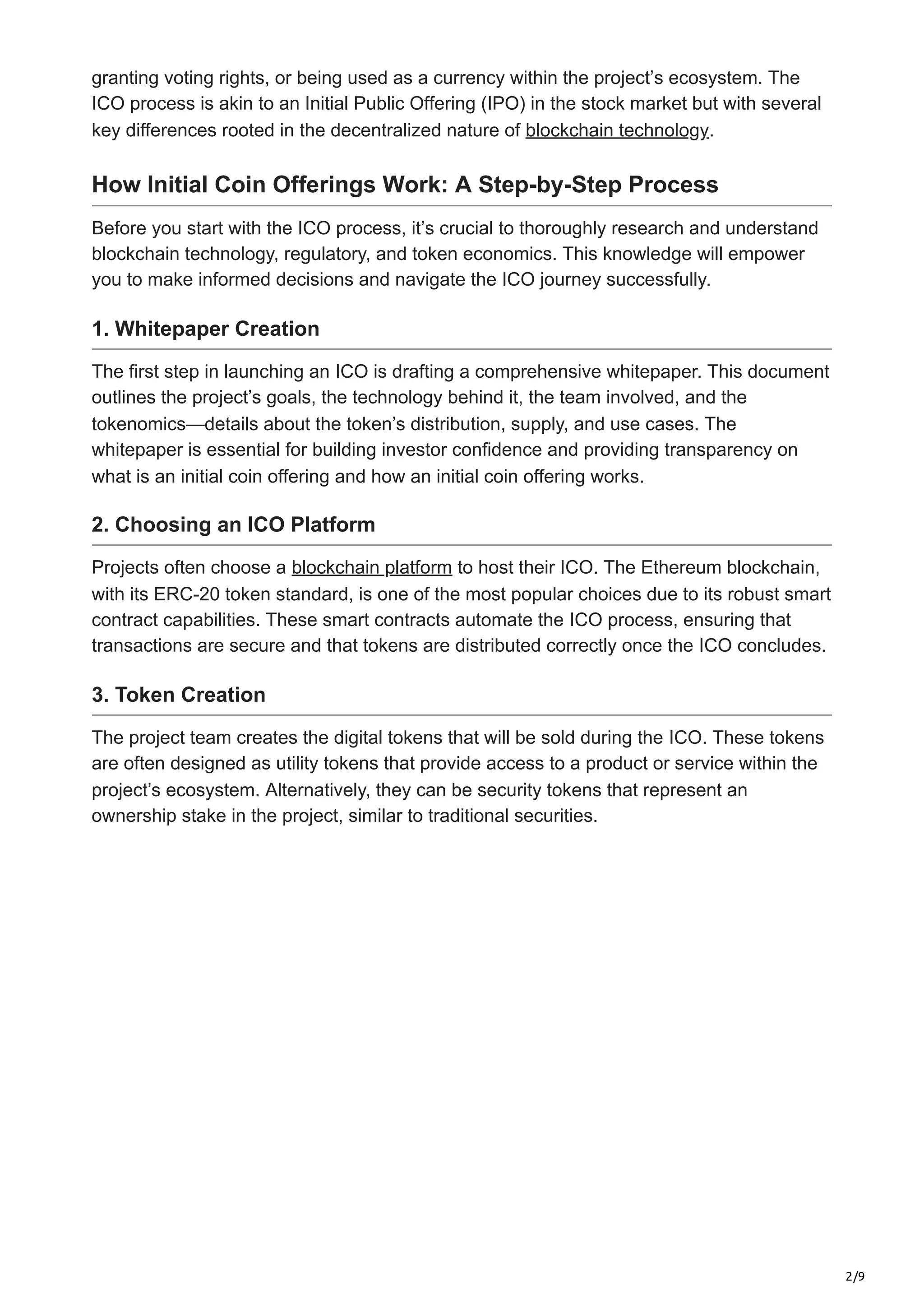 What is ICO and How Does it Work.pdf | SoluLab | PDF