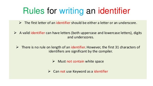 What Is Identifier C Programming What Is Identifier C Programming