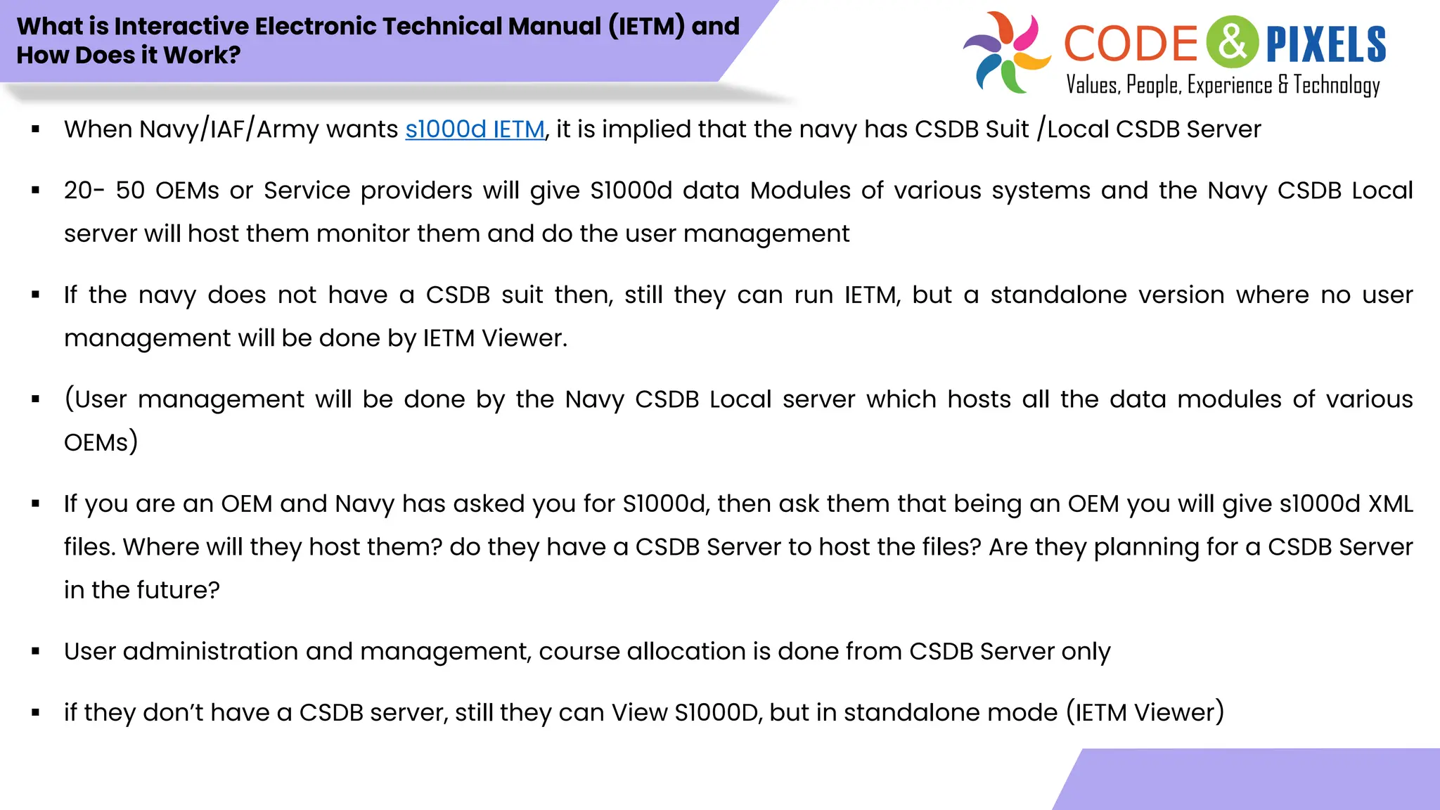 Csdb Server What is (IETM) Interactive Electronic Technical Manual and How Does it ...