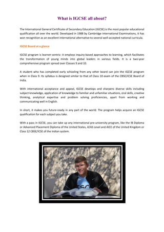 What is igcse all about | PDF